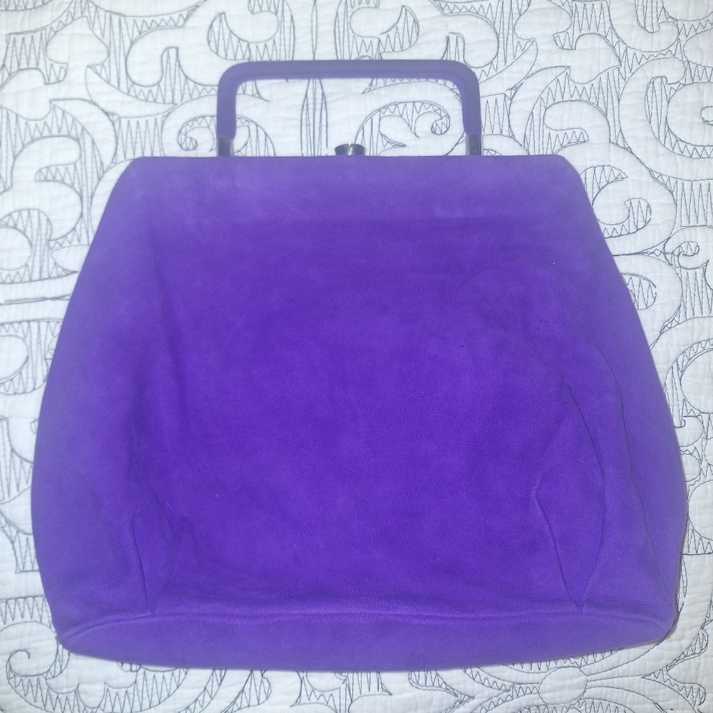Marni Purple Suede Handbag
